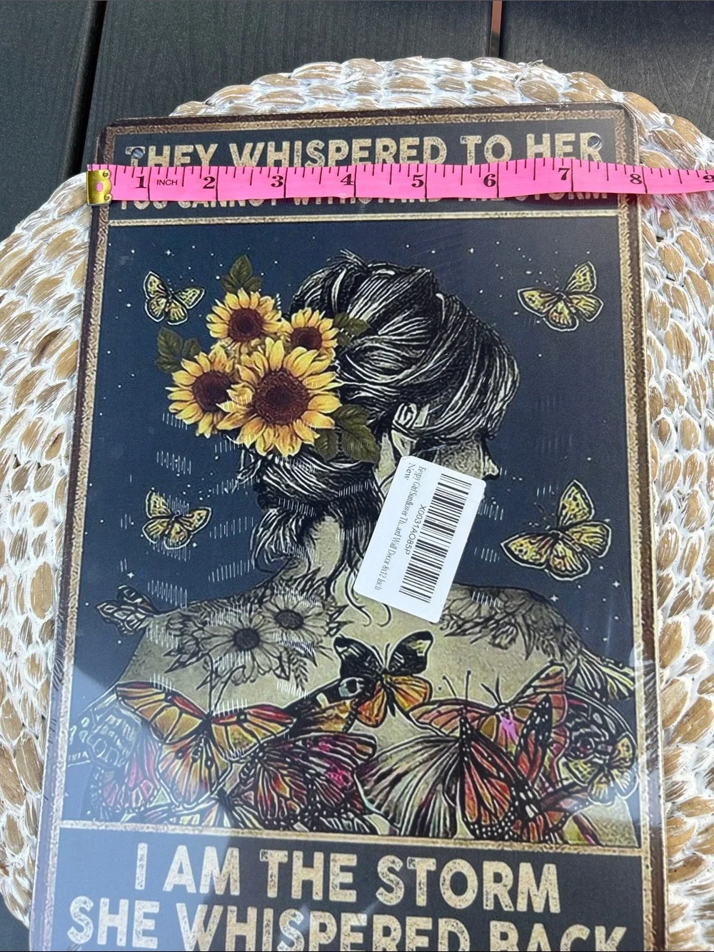 Inspirational Sunflower & Butterfly Wall Art - 